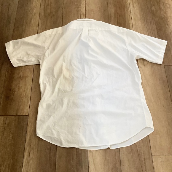 Mens XXL Ralph Lauren Short Sleeve Button down White Classic Fit Blue Tag - Picture 5 of 13